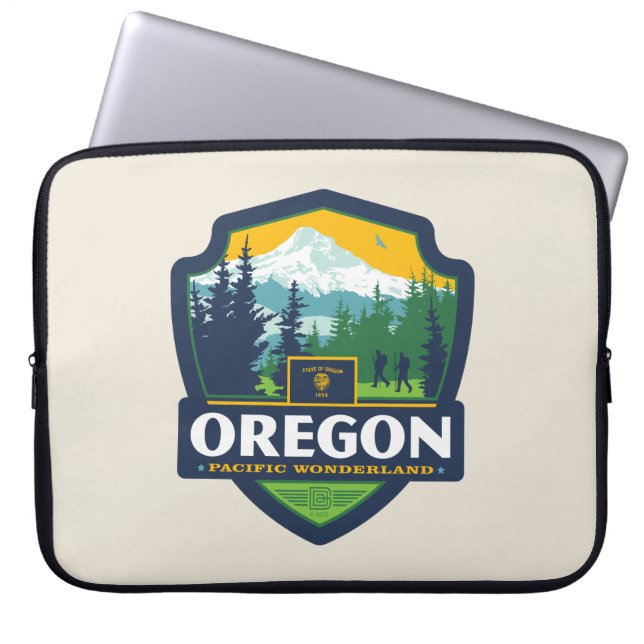 Capa Para Notebook Orgulho Estatal | Oregon (Frente)