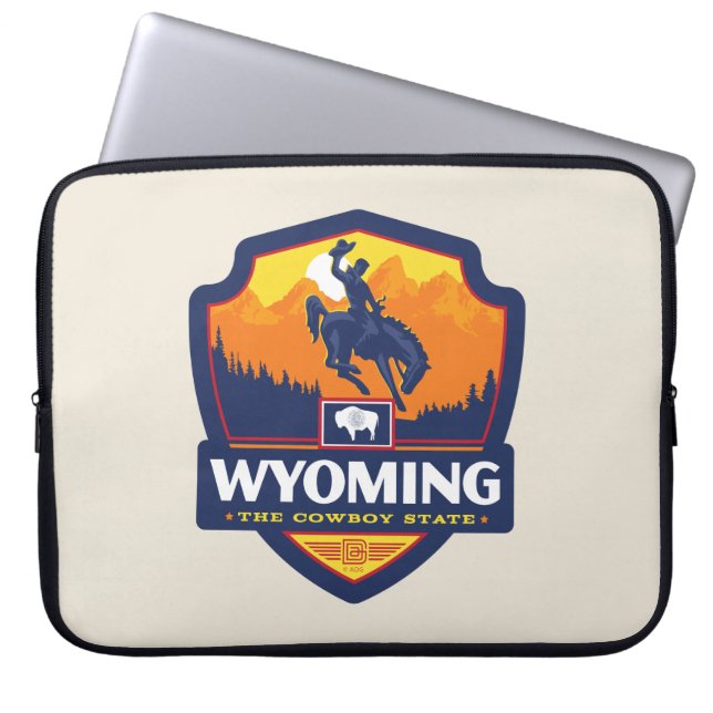Capa Para Notebook Orgulho Estatal | Wyoming (Frente)