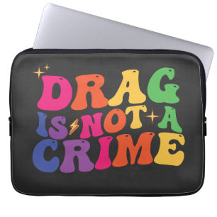 Capa Para Notebook Orgulho LGBT DRAG NÃO É CRIME Suporte