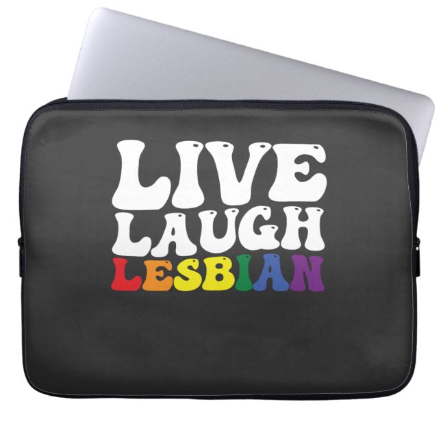 Capa Para Notebook Orgulho LGBT Lésbica Groovy Viva Ria (Frente)