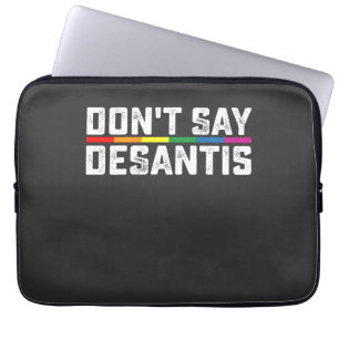 Capa Para Notebook Orgulho LGBT Não diga Desantis Gay Lésbica