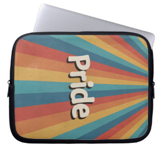 Capa Para Notebook Orgulho LGBTQ+ Retro Sunburst