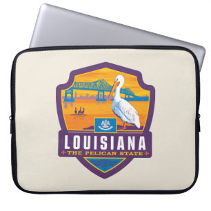 Capa Para Notebook Orgulho Louisiana do estado