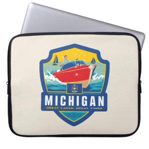 Capa Para Notebook Orgulho Michigan do estado