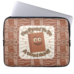 Capa Para Notebook Orgulho Palavra Padrão de Nerd Slogan Arte Diverti