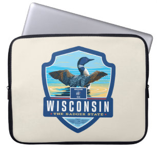 Capa Para Notebook Orgulho Wisconsin do estado