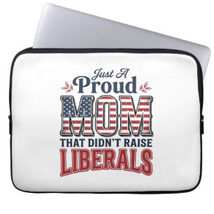 Capa Para Notebook Orgulhosa Mãe Patriota Camisa Vintage Design Polít