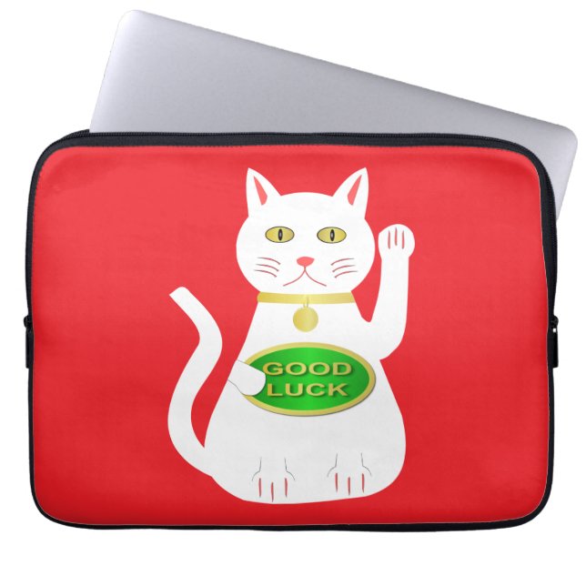 Capa Para Notebook Oriental Lucky Cat (Frente)