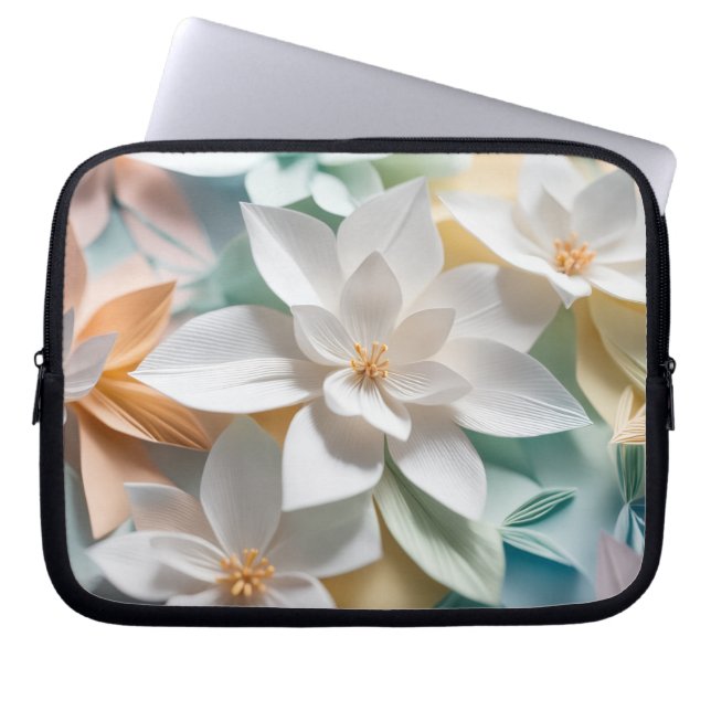Capa Para Notebook Origami flowers (Frente)