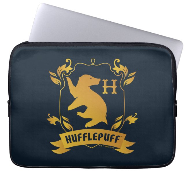 Capa Para Notebook Ornamentado HUFFLUFF™ House Crest (Frente)