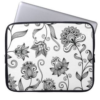 Capa Para Notebook Ornamental Floral: Fundo Decorativo Sem Olho