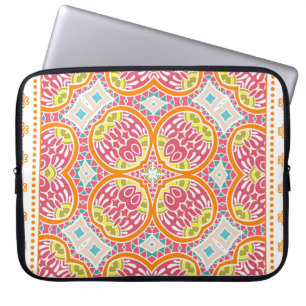 Capa Para Notebook Ornamento colorido decorativo sobre fundo branco