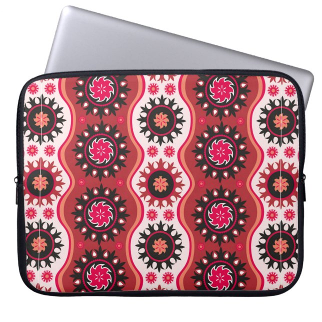 Capa Para Notebook ornamento oriental sem costura tradicional (Frente)