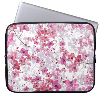 Capa Para Notebook Orquídea: beleza vermelha singular.