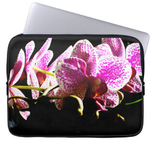 Capa Para Notebook Orquídea rosa floral tropical rosa