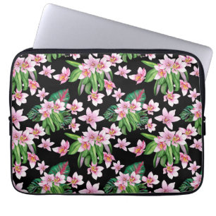 Capa Para Notebook Orquídeas Aquarelas Design 27