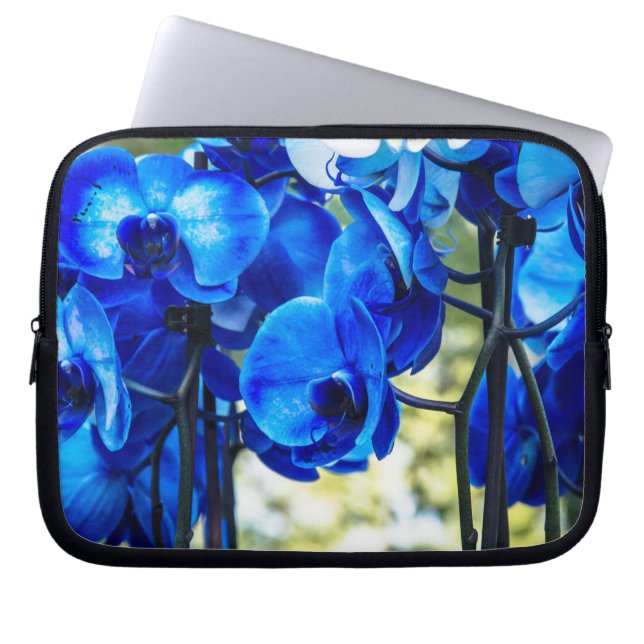 Capa Para Notebook Orquídeas azuis (Frente)