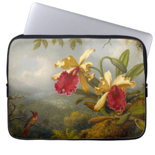 Capa Para Notebook Orquídeas e Hummingbird