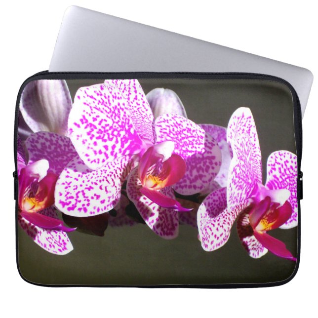 Capa Para Notebook Orquídeas Rosa (Frente)
