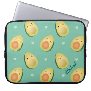 Capa Para Notebook Os abacates bonitos de Kawaii deixaram-nos teste