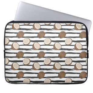 Capa Para Notebook Os cocos no Grunge listram o teste padrão