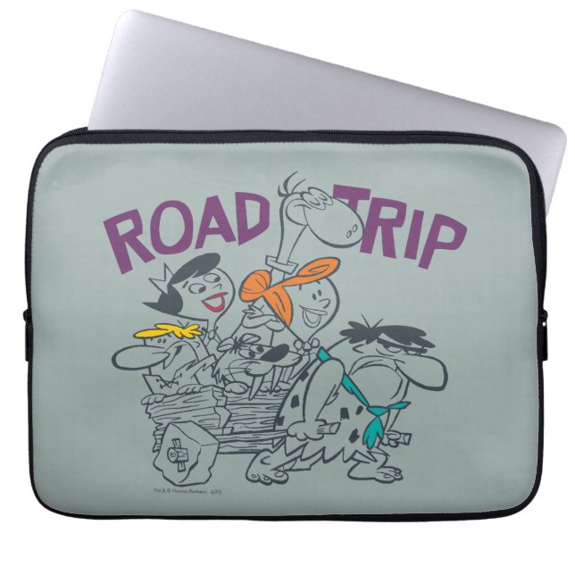 Capa Para Notebook Os Flintstones | Estrada (Frente)