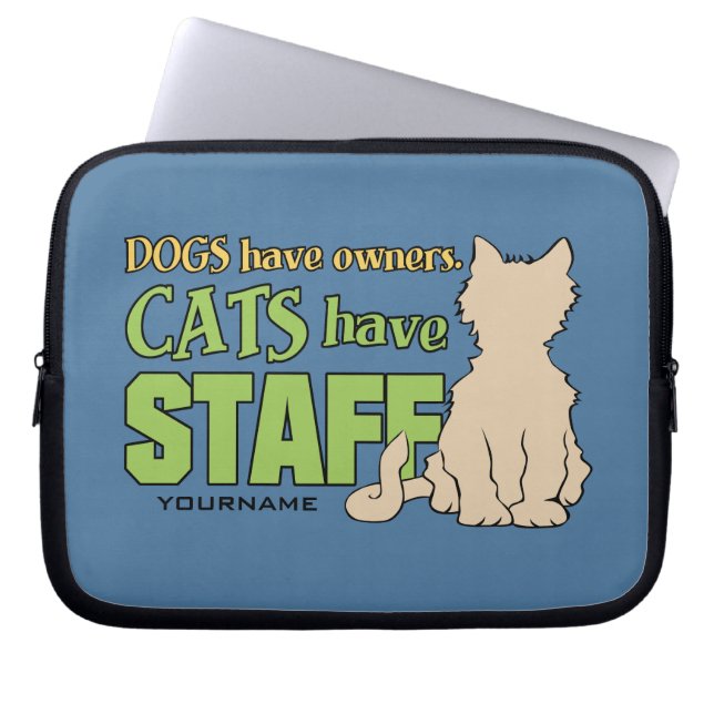 Capa Para Notebook OS GATOS TÊM bolsas de laptop personalizadas FUNCI (Frente)