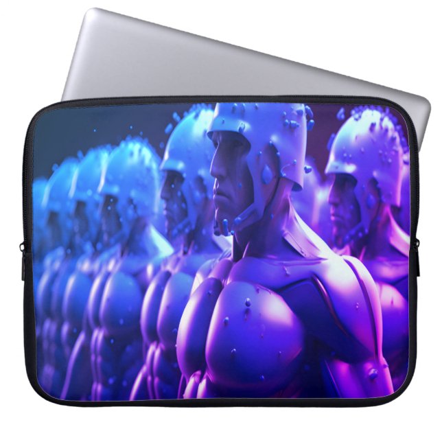 Capa Para Notebook Os Homens do Exército de Metal em uma Bolsa de Ele (Frente)