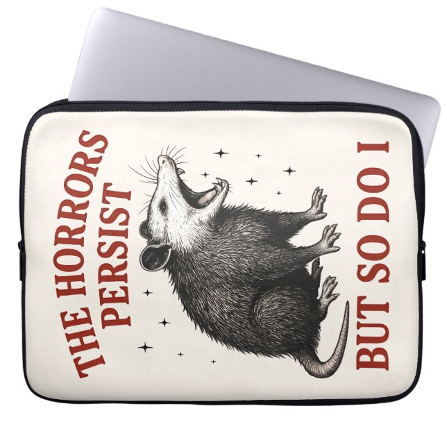 Capa Para Notebook Os horrores persistem, mas eu também (Frente)