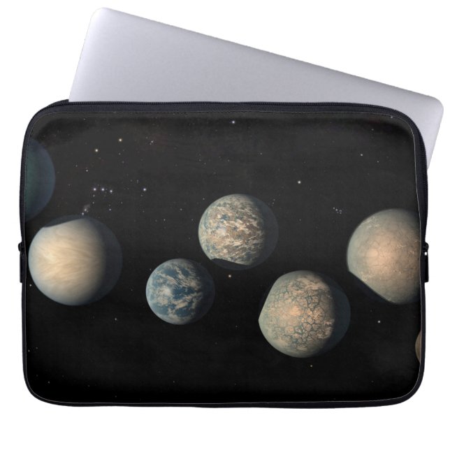 Capa Para Notebook Os Sete Planetas Terrestres De Trapist-1 (Frente)