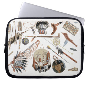 Capa Para Notebook Os utensílios e os braços indianos, chapeiam 48