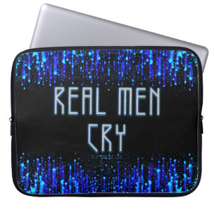 Capa Para Notebook Os verdadeiros homens da SlipperyJoe choram lágrim