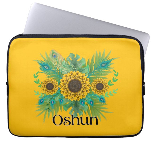 Capa Para Notebook Oshun Goddess Sunflower (Frente)