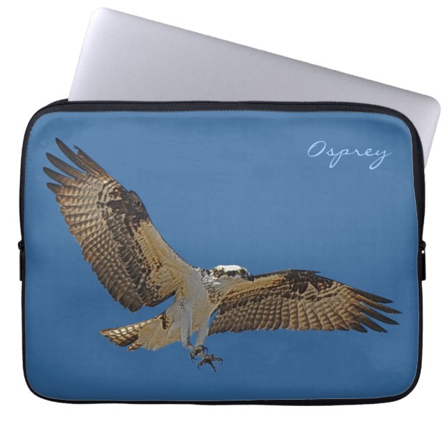 Capa Para Notebook Osprey voador e Raptor do céu azul Capa selvagem (Frente)