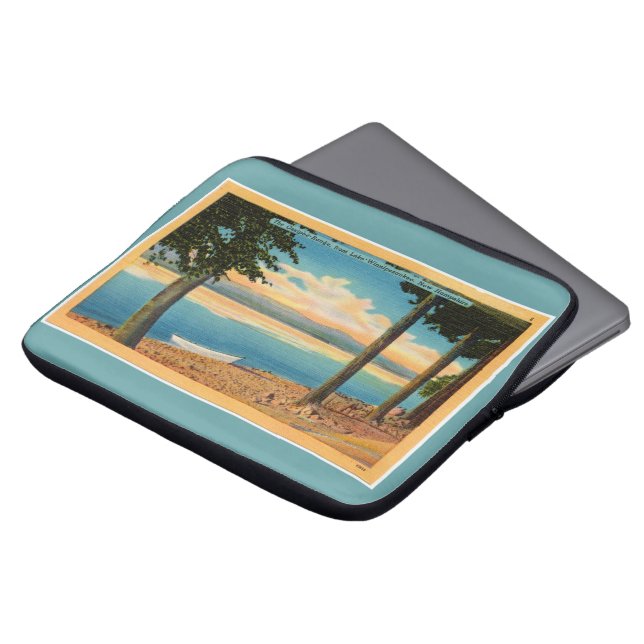 Capa Para Notebook Ossipee Range do lago Winnipesaukee (Frente Topo)