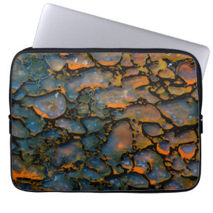 Capa Para Notebook Osso de dinossauro petrificado laranja