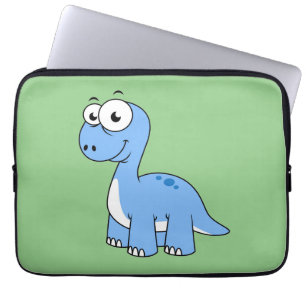 Capa Para Notebook Ótima Ilustração De Um Brontossauro.