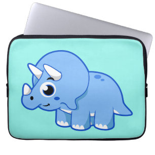 Capa Para Notebook Ótima Ilustração De Um Dinossauro Tricerátopo.