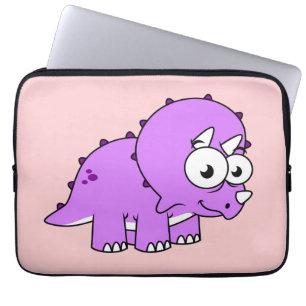 Capa Para Notebook Ótima Ilustração De Um Tricerátopo.