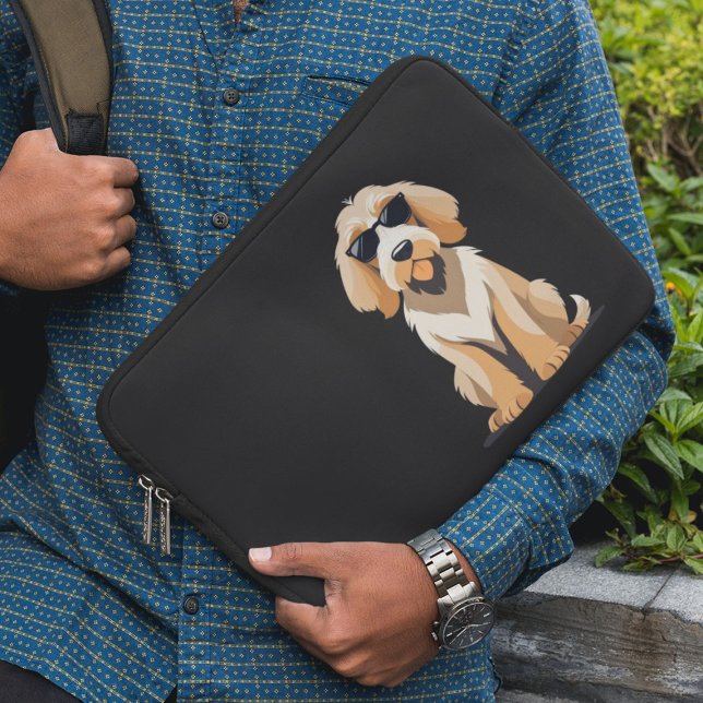 Capa Para Notebook Otterhound legal com Sunnies (Criador carregado)