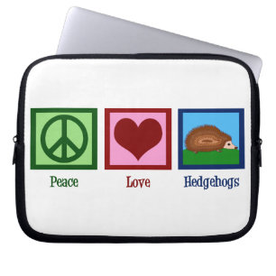 Capa Para Notebook Ouriços do amor da paz