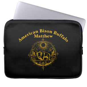 Capa Para Notebook Ouro Bison em um panorama pitoresco