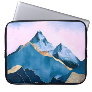 Capa Para Notebook Ouro Celestial Picos Aquarela