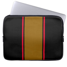 Capa Para Notebook Ouro Esportivo, Greve de Corrida Vermelha Marrom e