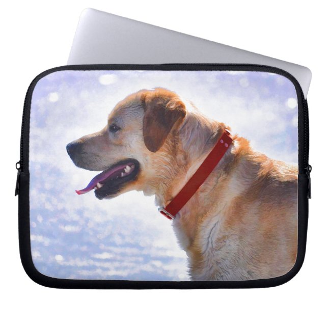 Capa Para Notebook Ouro Labrador Retriever Dog-lover Gift (Frente)