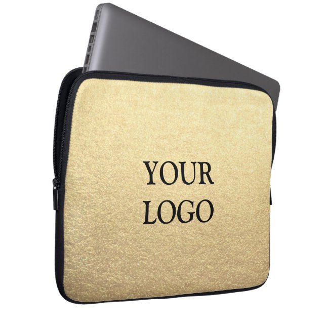 Capa Para Notebook Ouro Limpo Simples Personalizado Sua Logomarca Aqu (Frente Esquerda)