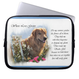 Capa Para Notebook Ouro Retriever Summer Garden