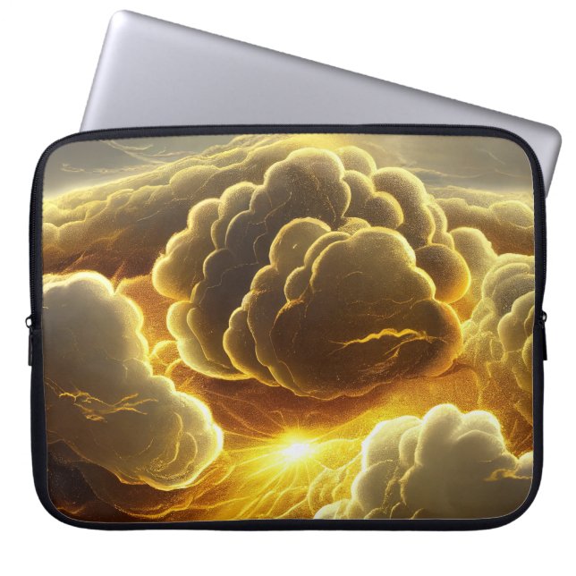CAPA PARA NOTEBOOK OURO STORM CLOUDS (Frente)
