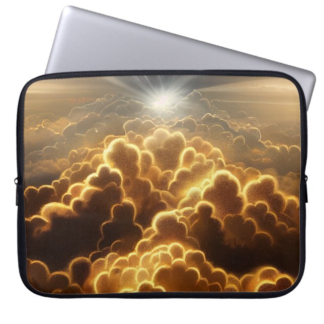 CAPA PARA NOTEBOOK OURO STORM CLOUDS COM SHINING STAR (Frente)