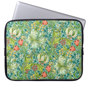 Capa Para Notebook Ouro William Morris Lily Vintage